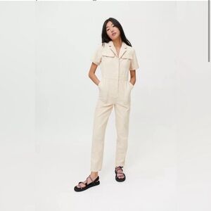 Woman’s small denim jumpsuit